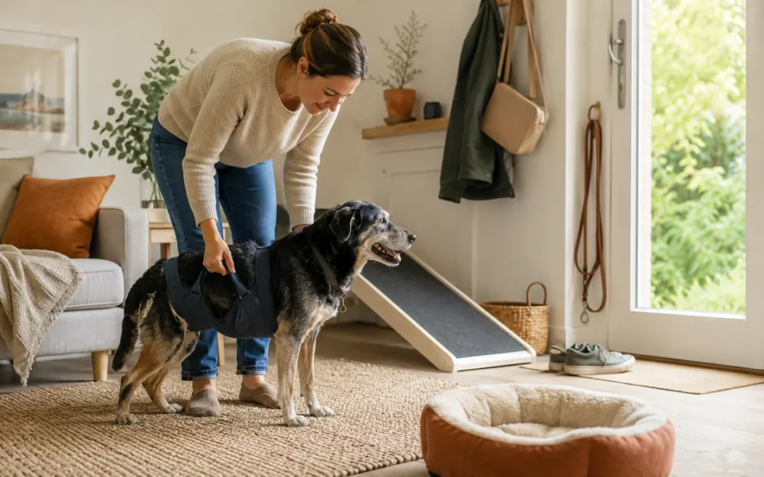Chien handicapé : adapter la maison, les sorties et le budget vétérinaire